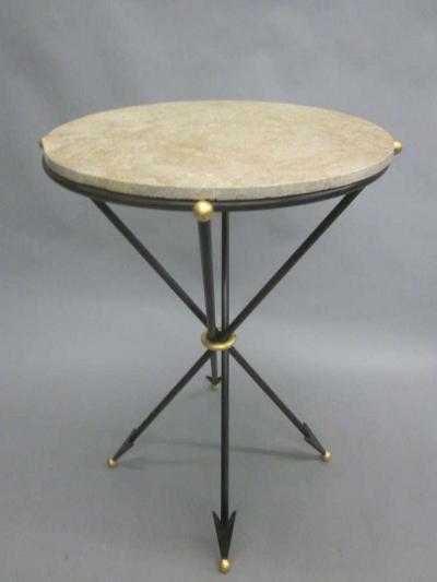Maison Jansen Pair of French 1940s Style Modern Neoclassical Side Tables