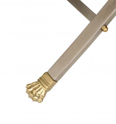 Maison Jansen Pair of French Art Moderne Steel Armchairs