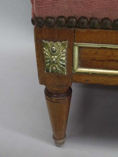 Maison Jansen Pair of French Modern Neoclassical Stools Benches Attributed to Jansen