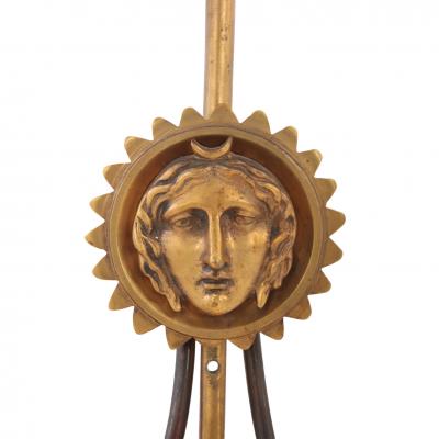 Maison Jansen Pair of French Neoclassical Arrow Sconces in the manner of Jansen C 1940 