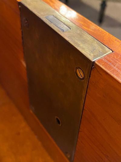 Maison Jansen Pair of Hollywood Regency Jansen Style Chests or Commodes Tortoise Shell Finish