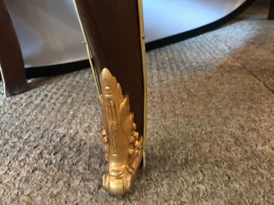 Maison Jansen Pair of Jansen Style Double Door Marble Top Bedside Cabinets or End Tables