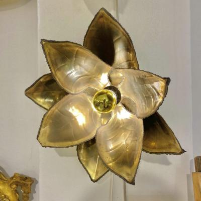 Maison Jansen Pair of Maison Jansen Floral Wall Lights