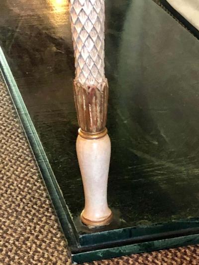 Maison Jansen Pair of Neoclassical Style Marble Top Consoles Attributed to Maison Jansen