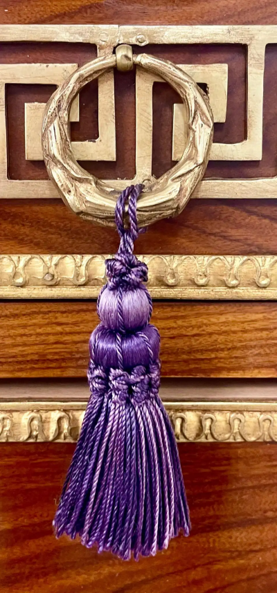 Maison Jansen Pair of Tortoise Louis XVI Style Commodes Chests or Nightstands Greek Key