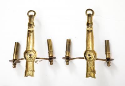 Maison Jansen Pair of classic style sconces by Maison Jansen