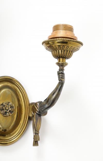 Maison Jansen Pair of classic style sconces by maison Jansen