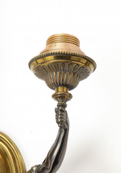 Maison Jansen Pair of classic style sconces by maison Jansen