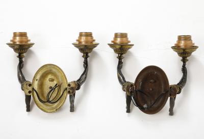 Maison Jansen Pair of classic style sconces by maison Jansen