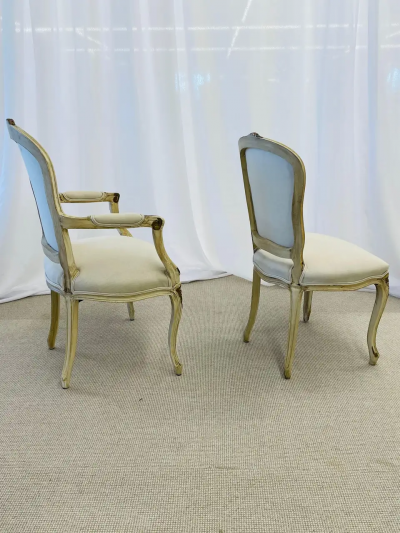 Maison Jansen Set of 14 Maison Jansen Swedish Style Dining Chairs
