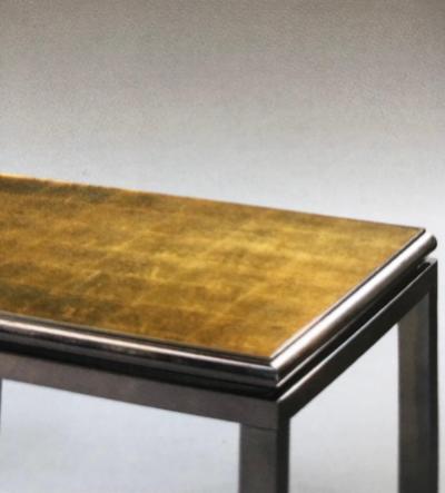 Maison Jansen Set of 2 French Verre glomis Coffee Tables by Guy Lefevre for Maison Jansen