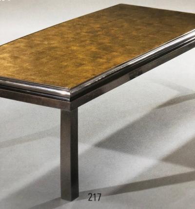 Maison Jansen Set of 2 French Verre glomis Coffee Tables by Guy Lefevre for Maison Jansen