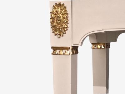 Maison Jansen Style Console Table White Painted Wood Mirror France 1970s