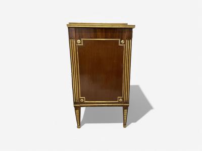 Maison Jansen Style Russian Neoclassical Large Commode Mahogany Bronze