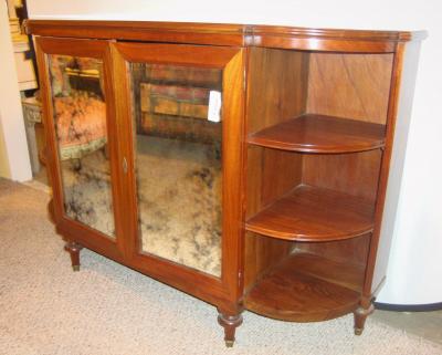 Maison Jansen Style Serving Console Credenza Custom Quality Curved Sided Server