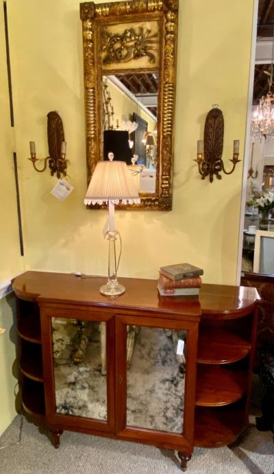 Maison Jansen Style Serving Console Credenza Custom Quality Curved Sided Server