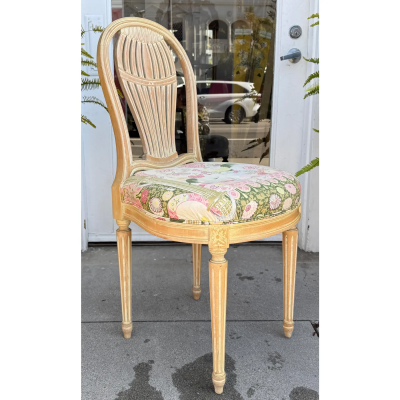 Maison Jansen Vintage French Maison Jansen Hot Air Balloon Back Side Chair 1 of 4