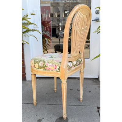Maison Jansen Vintage French Maison Jansen Hot Air Balloon Back Side Chair 1 of 4