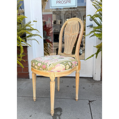 Maison Jansen Vintage French Maison Jansen Hot Air Balloon Back Side Chair 1 of 4