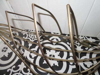 Maison Jansen Whimsical Maison Jansen Italian Swan Magazine Rack Brass Mid Century Modern