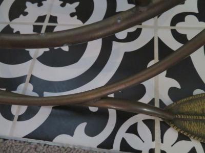 Maison Jansen Whimsical Maison Jansen Italian Swan Magazine Rack Brass Mid Century Modern