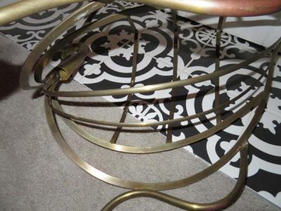 Maison Jansen Whimsical Maison Jansen Italian Swan Magazine Rack Brass Mid Century Modern