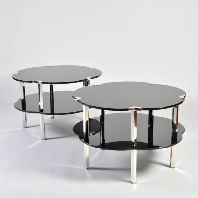 Maison Jansen pair of rare occasional tables