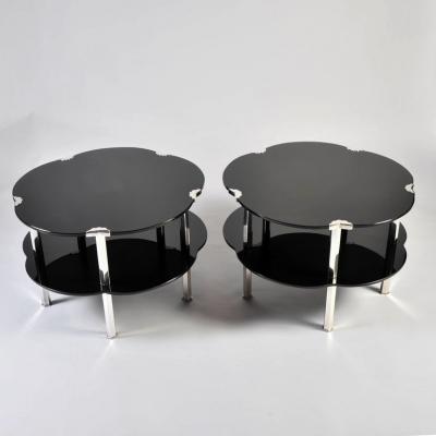 Maison Jansen pair of rare occasional tables