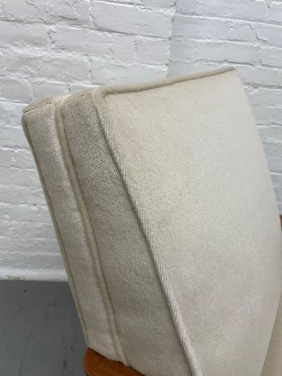 Maison Leleu Maison Leleu Lounge Chairs in Mohair Pair