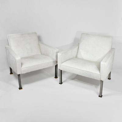 Maison Leleu Rare pair of armchairs