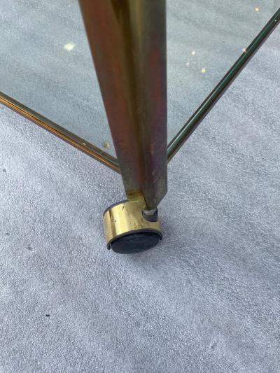 Maison Malabert 1970 Jacques Quinet Extensible Rolling Trolley for Malabert from Paris Palace