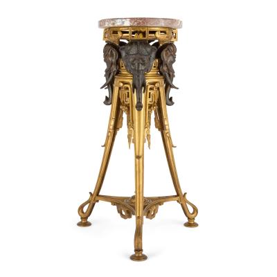 Maison Marnyhac Pair of French Japonisme pedestals by Maison Marnyhac