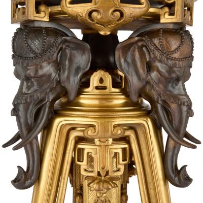 Maison Marnyhac Pair of French Japonisme pedestals by Maison Marnyhac