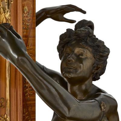 Maison Millet Grand Psyche monumental Art Nouveau mirror by Maison Millet