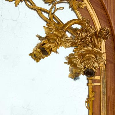 Maison Millet Grand Psyche monumental Art Nouveau mirror by Maison Millet