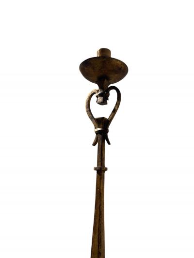 Maison Ramsay 1940s Gilt wrought iron floor lamp by Maison Ramsay