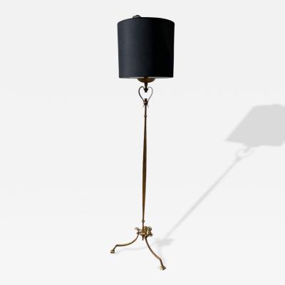Maison Ramsay 1940s Gilt wrought iron floor lamp by Maison Ramsay