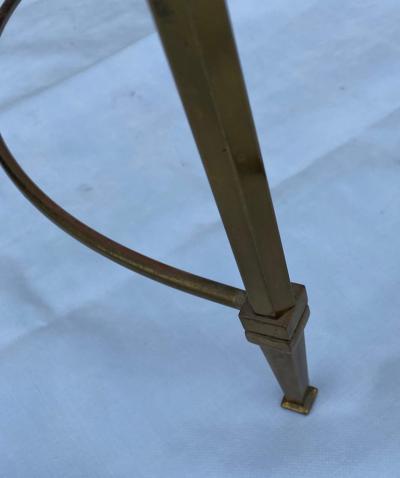 Maison Ramsay 1970 Nesting Tables in Brass in the Style of Maison Ramsay