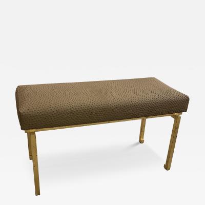 Maison Ramsay 1970s Gilt iron bench by Maison Ramsay