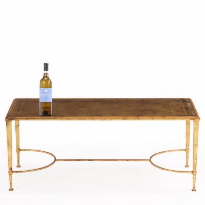 Maison Ramsay French Gilt Iron Coffee Table Attributed to Maison Ramsay C 1960