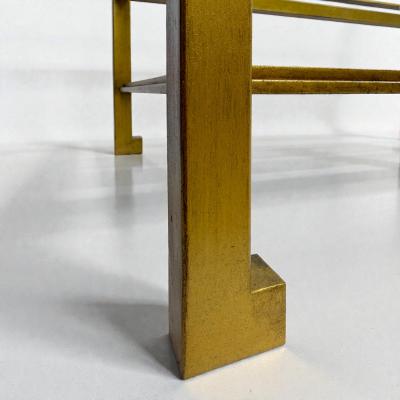 Maison Ramsay French Mid Century Gilt Iron Coffee Table by Ramsay