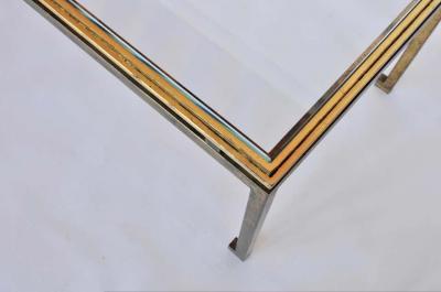 Maison Ramsay French Mid Century Modern Neoclassical Gilt Iron Coffee Table by Maison Ramsay