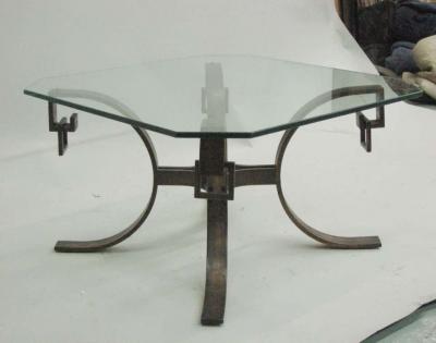 Maison Ramsay French Mid Century Modern Neoclassical Side Table or Coffee Table