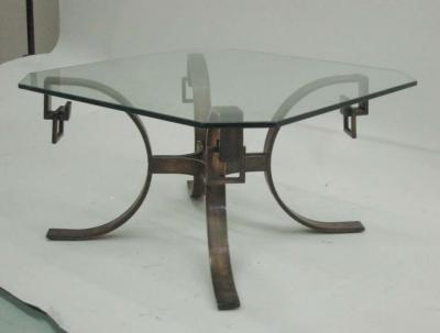 Maison Ramsay French Mid Century Modern Neoclassical Side Table or Coffee Table