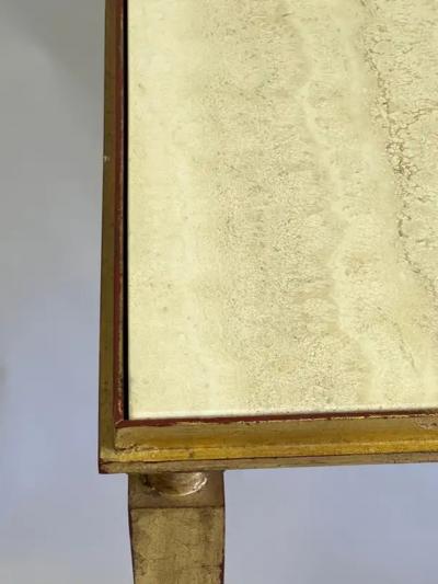Maison Ramsay French Modern Neoclassical Gilt Iron Console Andre Arbus and Gilbert Poillerat