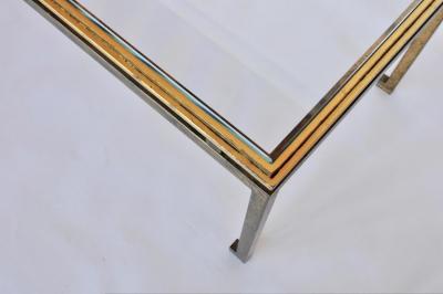 Maison Ramsay Large French Modern Neoclassical Gilt Iron Coffee Table Maison Ramsay
