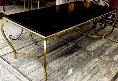 Maison Ramsay Maison Ramsay big refined gold leaf wrought iron coffee table