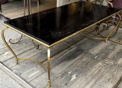 Maison Ramsay Maison Ramsay big refined gold leaf wrought iron coffee table