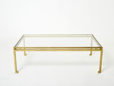 Maison Ramsay Maison Ramsay coffee table gilded iron glass 1950