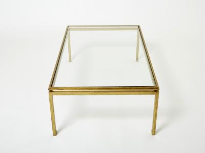 Maison Ramsay Maison Ramsay coffee table gilded iron glass 1950